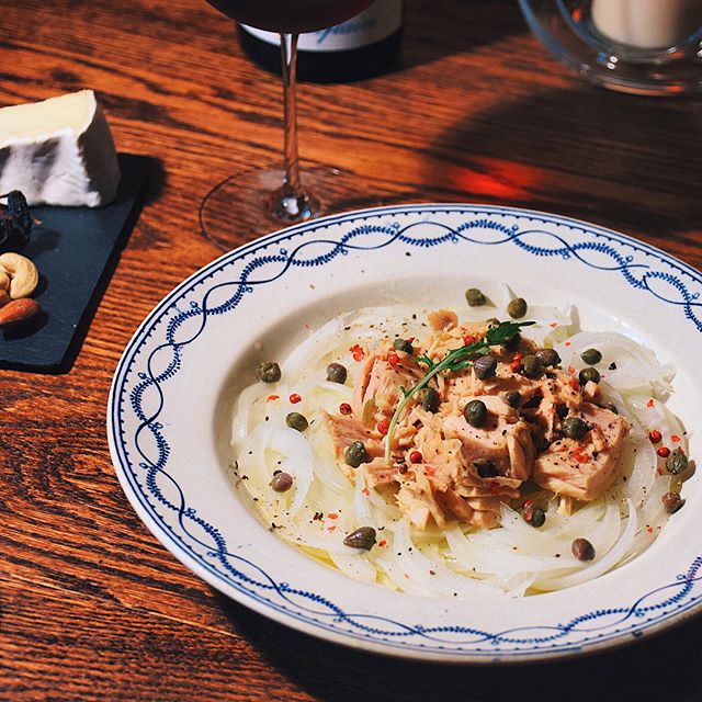 口コミ投稿：昨晩の1品ツナと新たまねぎのサラダ。モンマルシェさんの『オーシャンプリンセス ホ…