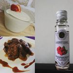 フルーツバルサミコ酢#ラズベリー をお試しさせていただきました😊人工甘味料 不使用だそうですよ。左上はヨーグルト、クリームチーズ、砂糖と一緒にフルーツバルサミコを混ぜて冷やしたもの。バルサ&hellip;のInstagram画像