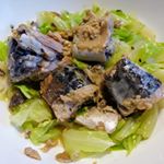 EPA、DHAタップリのサバの缶詰。水煮缶の汁でキャベツといっしよに煮たら、食物繊維もあつて、簡単ヘルシーメニューですね。 #monmarche #モンマルシェ #ミヤカン #monipla #おいし&hellip;のInstagram画像