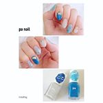 pa ネイルカラープレミアハワイアンブルーシーシェルクラッシュアイスネイルはホロがザクザク入ったカラー。ハワイアンブルーはかなりもったりしていてムラになりやすいですね〜😣💦薄付きに&hellip;のInstagram画像