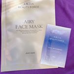 お高いパックと美容液をAXXZIA様からいただきました💫ビューティーフォース エアリーフェイスマスクシルク配合のシートは普通のとちょっと違ってて薄かった！でも含む量はちゃんとあって&hellip;のInstagram画像