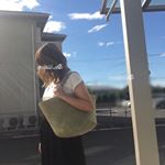 台風の後の晴天♡今日はモニターさせて頂いた#ギャザーサロペットワイドパンツ いつも、こういうゆったり目の#サロペット って着ないんだけど暑いし、着やすいねぇ♡伊達メガネに籠バッグと合わ&hellip;のInstagram画像