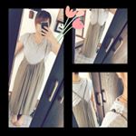 ギャザーサロペットワイドパンツ  汗染み防止クルーネックTシャツ 心地よい(*&acute;˘`) #andj #monipla #andj_fanのInstagram画像