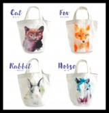 口コミ：モニター☆イーザッカマニアストアーズ アニマルフェイスプリントトートの画像（1枚目）