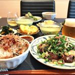 今日の#夜ごはん は#なすのたたき と#枝豆 の#冷製スープ でした(✳︎簡単レシピを書きます）・なすのたたきは、高知県の名物料理のようで焼き茄子（または素揚げ、蒸し）に焼き鯖か焼&hellip;のInstagram画像