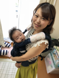 抱っこでお昼寝