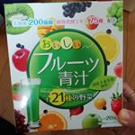 肌の調子よくなりますように！毎朝1ヶ月試してみます〜🙋とりあえず飲みやすくておいしい！#yuwa #ユーワ #酵素 #フルーツ青汁 #アップルマンゴ #きれいになりたい #やせたい #&hellip;のInstagram画像