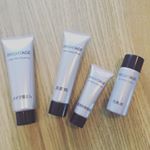 ブライトエイジ10日分のお試しサイズ！ハリと美白に効果的か試してみました！旅行にも便利なサイズで早速活躍しそう★..基本の4アイテムが試せます！..◉クリアミルククレンジン&hellip;のInstagram画像