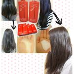 #ノヴェルモイ #薬用未来キープシャンプー #コンディショナー を継続して１ヶ月使ってみました🎵 写真は左側上下は洗髪前後のビフォーアフターで、真ん中から右下は使い続けた変化です🧚 「洗髪は30秒&hellip;のInstagram画像