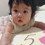 5ヶ月おめでとう(o・&omega;・o)ぬいぐるみのセンスは置いといてwww昨日は動物園デビュー😍このマンスリーフォトカードかわゆい(^ー^) #濡れ髪#発芽玄米ちゃん#5ヶ月#柚羽#ベビフル#ママリ#&hellip;のInstagram画像