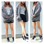 @andj_jp 様のボリュームスリーブニットカーディガン✨ざっくりと大きめに編まれたふんわりとしたニットで、ゆるっと感が可愛い❤いろんなコーデに合わせてみた～♪ 肌寒くなってきた今日&hellip;のInstagram画像