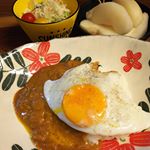 鯛からとったお出汁のカレー💕で晩ごはん(*^^*)まろやかで美味しい～😆 #なんにでもあうカレー #monipla #agasakigoto_fanのInstagram画像