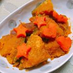 #プレミ本舗 の#まるごとキューブだし を使って#かぼちゃの甘煮 作ってみました～︎☺︎❤︎.いつもと違って甘みの中にも出しの風味が香って、とっても美味しかった🎶.ちょっと煮すぎてかぼ&hellip;のInstagram画像