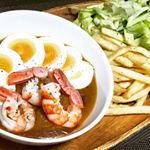 今回も #五島産鯛の出汁入りレトルトカレー を使って旨々ご飯🍴ポテトや海老、玉子につけて食べるつけカレー🍛美味しかった〜😃 #なんにでもあうカレー #monipla #agasakigot&hellip;のInstagram画像