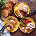 ・・Today's breakfast is pancake・・おはようございます・・朝からパンケーキ🥞焼いて娘と食べました😋・・パンケーキ用フライ&hellip;のInstagram画像