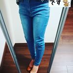 初めてモニター当選しました🤣✨ANDJ(アンドジェイ)さんありがとうございます！**■商品中空糸ハイウエストスキニーデニムパンツサイズ　M色　ユーズドライトブルー&hellip;のInstagram画像