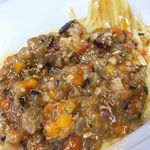 実はこれ朝ごはん笑笑#絶望スパゲティピエトロさんから頂きました！今回ははじめて電子レンジでパスタを仕上げました💮.いわしのと玉ねぎとニンニクの味がよくきいていて新し&hellip;のInstagram画像