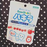 ✩ ハキラ　リンゴ味はじめてのオーラルケアにハキラ！&rdquo;バイバイミュータンス&rdquo;むし歯菌のひとつであるミュータンス菌は、お子さまが1歳7か月頃から2歳7か月頃の時期に大人からの感染によって口の中に&hellip;のInstagram画像