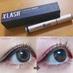 そんなに伸びるのかなー？と思ったら&hellip;ほんとに伸びたー！！！.✔️エックスラッシュ.お風呂上がりに毎日塗りました🧖🏻&zwj;♀️.使用前と３週間後のまつ毛を比べると一目瞭然❤️.&hellip;のInstagram画像