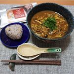 .#カレーうどん#プレミ本舗 様の #まるごとキューブだし を使って作る #ABCクッキングレシピ の #あんかけうどん をアレンジ。16個前位にpostした #鶏肉とたっぷり野菜&hellip;のInstagram画像