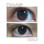 .PienAge GIRLY1日使い捨てソフトコンタクトレンズ12枚入りDIA:14.2 BC:8.6.三白眼なのが悩みなのですがそれをカバーしてナチュラルデカ目にしてくれます&hellip;のInstagram画像