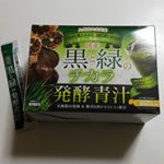 モニプラ当選商品レポート📝✒️ #発酵青汁　#黒と緑のチカラ青汁の独特の苦味が全くなく、色は青汁、味はレモン🍋でとても飲みやすかった‼️また子供も飲める商品です😌💓 発酵黒ニンニク&hellip;のInstagram画像