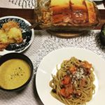 先日いただいた #五島ごと の #五島の鯛で出汁をとったなんにでもあうカレー  を使って、#パスタ と #カレースープ #カレーポテトグラタン を作りました。グラタンは少し目を離したら、予定より焦&hellip;のInstagram画像