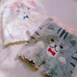 一目惚れで買った#毛糸のパンツ 🐈&hearts;️いつ着るか関係なしに ただ欲しかった&hellip;！_#アメショ と#スコティッシュフォールド かな？__柄が前？柄がお尻？👯_これから寒いし&hellip;のInstagram画像