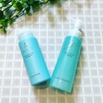 プモアのクレンジングと洗顔💞洗顔は珍しいパウダータイプ！泡立たないけど、緩めの泡でフワフワっと洗います☺️酵素の力でツルツルの洗い上がり！これはこれでハマるっ🎶.クレンジングは&hellip;のInstagram画像