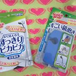 スリーエム ジャパン株式会社　様の 「鏡磨き＆くもり止めウェットシート」　使ってみました。 .スコッチ・ブライト(TM)バスシャイン(TM)すごい鏡磨き ストロング　は付属シートのツルツル面を表に&hellip;のInstagram画像