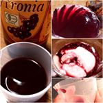 〜ポリフェノールをブルーベリーの５倍含有！〜っていう『有機アロニア100％果汁』をモニター飲用させていただきました〜❗️ サイダーに入れたり、はちみつヨーグルトにかけたりしても美味しい&hellip;のInstagram画像