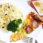 ☆☆☆クリスマス気分が抜けきれてないお昼に@pietro_19801209 さんの『贅沢トリュフクリーム』で贅沢ランチです🍴*トリュフとベーコンの香りに濃厚なクリームソースがしっか&hellip;のInstagram画像