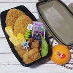 昨日の長男弁当～&hearts;👦おそらく今年最後のお弁当作りになるかな&hearts;*こちらのお弁当箱🍱これから発売される新商品をモニターさせてもらいました🙆【盛れる・漏れにくい・洗いやすい・壊れにくい・持ちやす&hellip;のInstagram画像