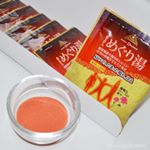 ..白鳥ウェルファーマ薬用入浴剤 めぐり湯 25g（1包230円／7包1500円）..7包お試し♨️ローズの香り・ローズレッド色のお湯。炭酸水素ナトリウム、硫酸ナト&hellip;のInstagram画像