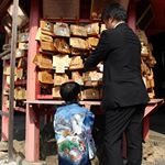 *息子の七五三のお参り✨息子の健やかな成長と家族の健康を願ってお参りをしました🙏✨**#愛の木に願いを #メリーチョコレート #monipla #mary_fanのInstagram画像