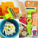 ののじのワッフルピーラーを使ってみました。人参は硬くてちょっと苦労したけど、大根サラダはサクサク切れるし今までにない食感で家族にも好評。いろんな工夫ができそうで長く使えそう。 #ののじ #ワッフルピー&hellip;のInstagram画像
