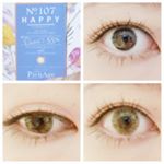 カラコンレポ👀Pienage UV&moistピエナージュ55aレンズ直径：14.2mm着色直径：13.6mm.今回着用したのは新色の１つにあたるNO107HAPPY.&hellip;のInstagram画像