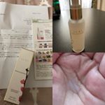 レポ🥰さらっとしていてべたつかないし顔につけるとお肌に化粧水が浸透していきます😍保湿も凄いから乾燥しないお肌でいれるからお化粧ノリもいいです😙#化粧水 #美容液 #無添加 #温&hellip;のInstagram画像