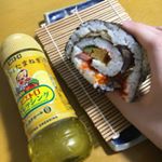 頑張って作ったけど全然形グズグズ😇けどピエトロドレッシングの味が意外に合っていてとても良かった！このドレッシングサラダに合わせても当然美味しすぎるからリピート😻#ピエトロ #レモンとた&hellip;のInstagram画像