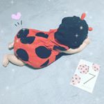 **7ヶ月になりました〜♡*゜*てんとう虫の服あったので着せてみた🐞*フェリシモのマンスリーフォトカードを使ってみました(っ ॑꒳ ॑c)*マタニティ期からベビー誕生〜&hellip;のInstagram画像
