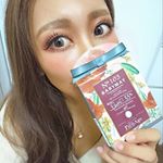 ハーフっぽいmakeが好きな私には欠かせない カラコン♡ブラウンなんだけど さりげないラベンダーっぽいカラーでお洒落&hearts; 目も乾きにくくて良かったよ⌄̈⃝ ・コレは 弾力もあって 付&hellip;のInstagram画像