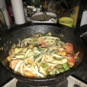 「鉄鍋」あなた自慢のお好み焼きを作って投稿！かつお節踊るお好み焼きを作ろう♪の投稿画像