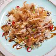 「韓国風」あなた自慢のお好み焼きを作って投稿！かつお節踊るお好み焼きを作ろう♪の投稿画像