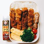 🍱🥢.昨日わたしの夕飯だったカツ旦那のお弁当に😌💓.@monmarche_official  さんの缶詰とっても美味しそう！モニターに応募させていただきました。ツナ好きの旦&hellip;のInstagram画像