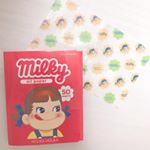 ホリカホリカのペコちゃんのオイルペーパーシート🥰&hearts;️デザイン性も抜群で、一枚一枚あのミルキーの紙になってるの🥺🥺可愛すぎて使うのがもったいなくなっちゃう😌🌼可愛いだけじゃなくてちゃんと余分&hellip;のInstagram画像