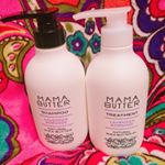 .お気に入りのママバター シャンプー＆トリートメント.シャンプーとトリートメントにもシアバターが配合されていて頭皮から毛先までしっとりと洗いあげる事ができるのでパサつきやすい髪にもピッ&hellip;のInstagram画像