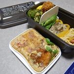 ㈱小森樹脂様から頂きました、【セパレートランチボックス】でお弁当を作ってみました。こちらのお弁当箱は余り見かけない２段式に作られててレンジで温めたい物を分ける事ができます！果物などをわ&hellip;のInstagram画像