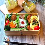 2019.4.1  月曜日〜～おはようございます✨ってつもりだったけどもうお昼過ぎたー😂そして新元号も発表されてた😂・・・★チキン南蛮〜レモンタルタルたんまりと★里芋コロッケ★&hellip;のInstagram画像