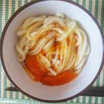 4/14(日)☀️..四国出身なので、うどん大好きです😆.特に美味しいうどんは、釜玉！！😆.これがわたしのルールです！🐶.ごちそうさまでした！.#kijoa&hellip;のInstagram画像