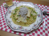 季節の食材で作るパスタ